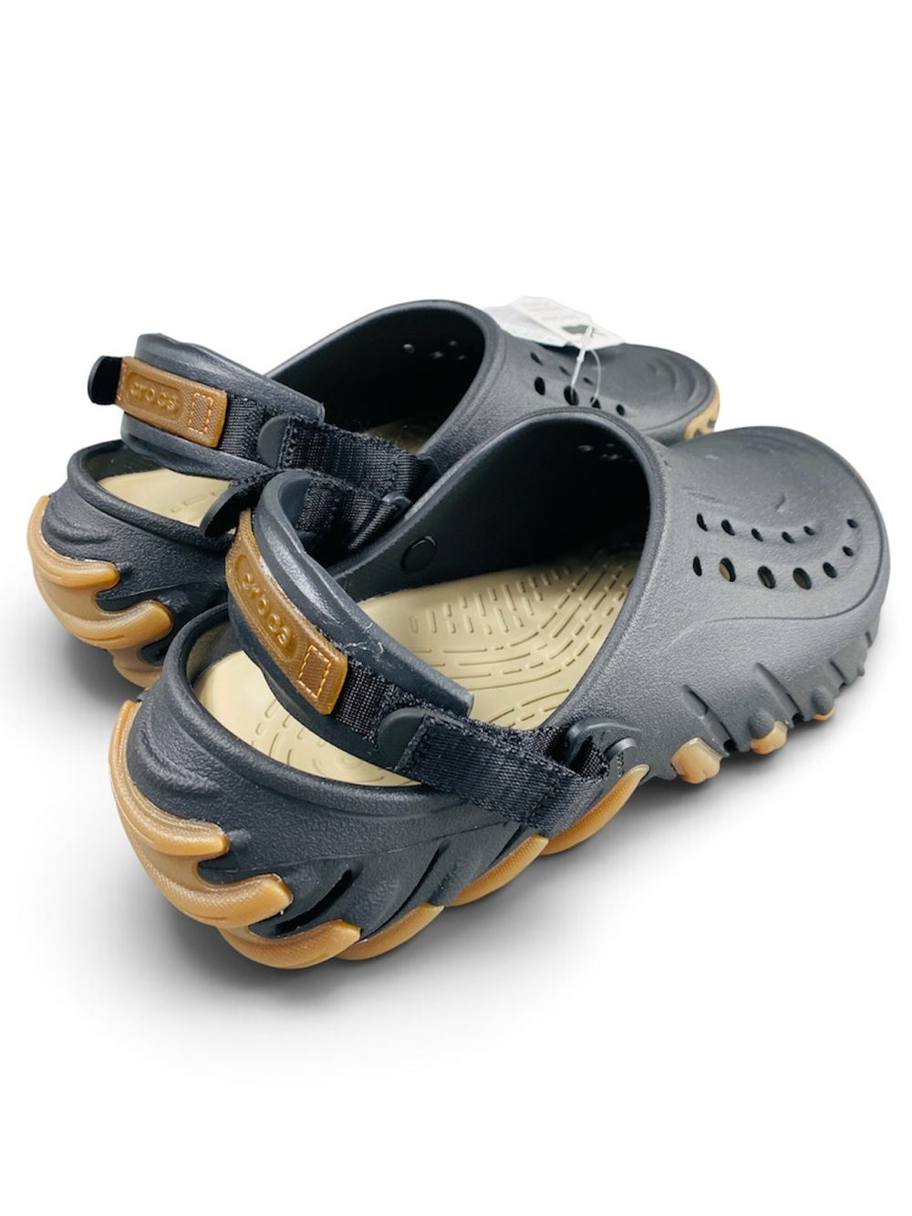 New Crocs Echo Clog Womens 10 Mens 8 Desert Grass Shoes Slides Slip On Hook Loop